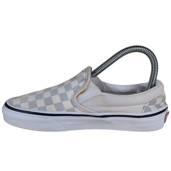 Vans Off The Wall - Checkboard - Sneakers- Cream/Gray - Women's - 6 - Picture 4 of 9